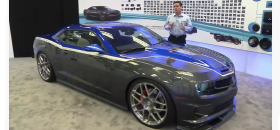 Camaro demo Alpine Lots of Camaro radio kits at CES