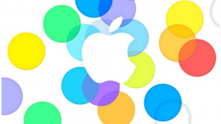 Apple logo press event