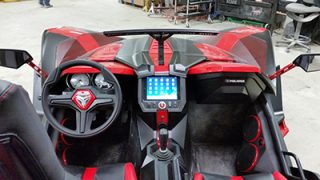MTX Audio system in Polaris Slingshot