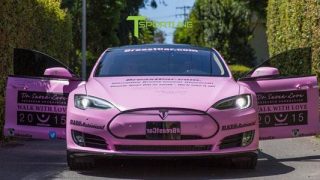 Pink Tesla