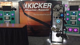 Kicker displays at Miami Boat Show