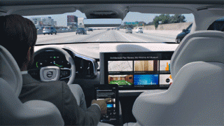 Volvo autonomous concept car audio and electronics
