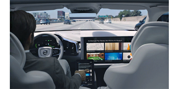 Volvo autonomous concept car audio and electronics