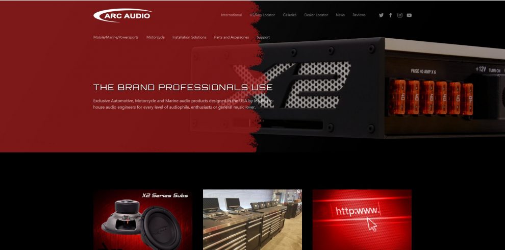 Arc Audio website
