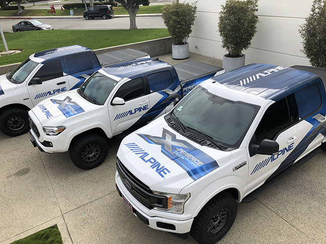 Alpine demo trucks