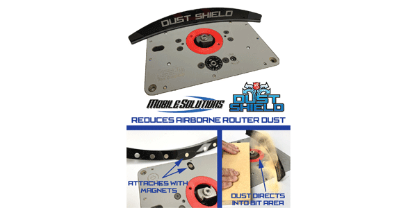 Mobile Solutions dust shield for router