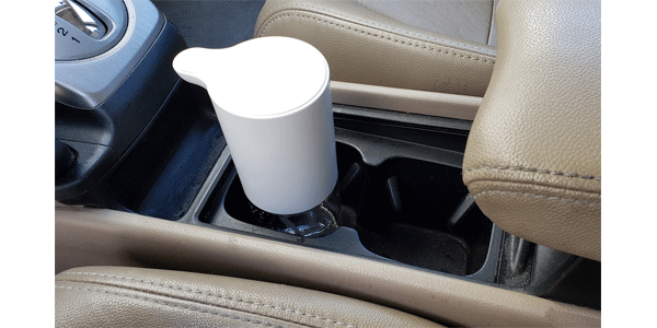 Accele touchless hand sanitzer for cars