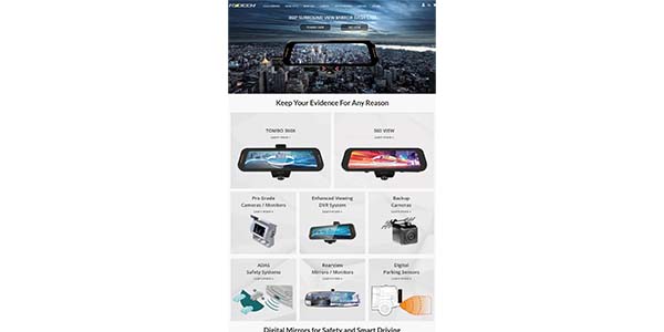 Rydeen Mirrors, Website