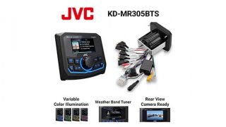 JVC waterproof gauge radio