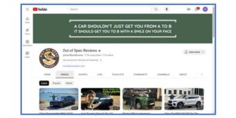 Out of Spec Reviews Youtube channel