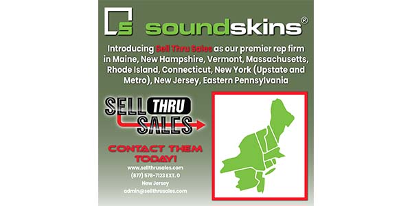 SoundSkin names rep Sell Thru Sales