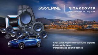 Alpine sponsors X Takeover Tesla event