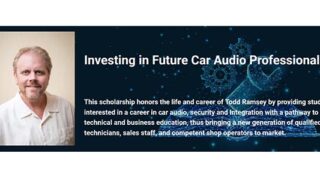 A scholarship in honor of the late Todd Ramsey has been launched to help bring young people into car audio industry roles.