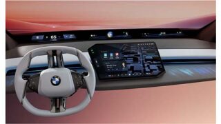 BMW announced its panoramic dash-wide screen with go into production at the end of the year.
