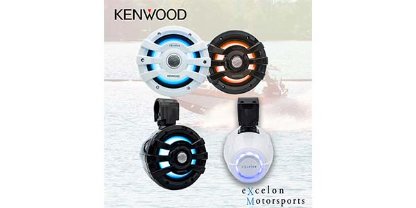 KENWOOD Ships New LED-Lit Marine Speakers