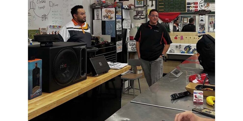 PowerBass talks car audio at local school