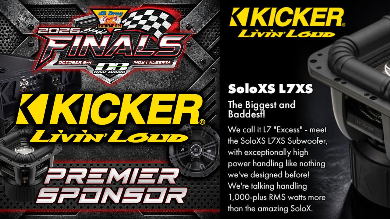 KICKER Joins as Premier Sponsor of the 29th Annual dB Drag Racing Finals